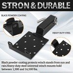 Universal Winch Mount Plate with 2-Inch Receiver