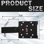 Universal Winch Mount Plate with 2-Inch Receiver