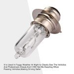 GOOFIT P15D Headlight Bulb for Halogen Light 12v 35/35w ATV Scooter Motorcycle Electric Vehicle(Pack of 4)