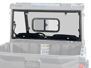 SuperATV Rear Windshield for 2015+ Polaris Ranger