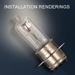 GOOFIT P15D Headlight Bulb for Halogen Light 12v 35/35w ATV Scooter Motorcycle Electric Vehicle(Pack of 4)