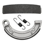 Semi-Metallic-Pro Front Brake Pads & Rear Brake Shoes for Yamaha Grizzly 350 Bruin 250 350 Big Bear 250 2004-2014 Big Bear 400 2005-2006 Wolverine 350 2006-2009 Kodiak 400 2003-2004