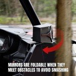 Polaris General XP Side Mirrors - Adjustable Pair