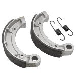 Semi-Metallic-Pro Front Brake Pads & Rear Brake Shoes for Yamaha Grizzly 350 Bruin 250 350 Big Bear 250 2004-2014 Big Bear 400 2005-2006 Wolverine 350 2006-2009 Kodiak 400 2003-2004