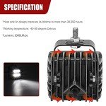 3 inch 18W LED Spot Light Cubes w/Rocker Switch Wiring Kit & Rear Roof Pillar Backup Light Bar Mounting Brackets Compatible with Polaris Ranger Full Size 2013-Up