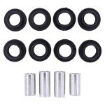 MOTOKU Front and Rear Upper and Lower Shock Absorber Bushings Sleeve kit for Polaris Ranger 500 570 700 800 900 1000 Diesel Brutus Pro XD