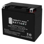 Mighty Max Battery YTX20L-BS for Honda Rincon