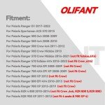 Brake Pads for Polaris Ranger 900 XP 2013-19/Ranger 570 CREW Midsize/Ranger 570 fullsize/Ranger 700 800 XP EV 500/RZR 800 900 4 XP Sintered Copper Front & Rear Severe Duty Brake Pads