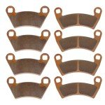 Brake Pads for Polaris Ranger 900 XP 2013-19/Ranger 570 CREW Midsize/Ranger 570 fullsize/Ranger 700 800 XP EV 500/RZR 800 900 4 XP Sintered Copper Front & Rear Severe Duty Brake Pads