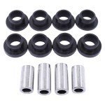 MOTOKU Front and Rear Upper and Lower Shock Absorber Bushings Sleeve kit for Polaris Ranger 500 570 700 800 900 1000 Diesel Brutus Pro XD