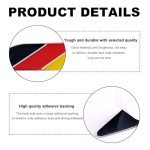 3D Tricolor Flag Emblem Badge Sticker Set