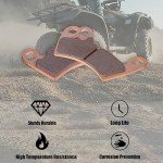 Brake Pads for Polaris Ranger 900 XP 2013-19/Ranger 570 CREW Midsize/Ranger 570 fullsize/Ranger 700 800 XP EV 500/RZR 800 900 4 XP Sintered Copper Front & Rear Severe Duty Brake Pads