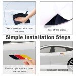 3D Tricolor Flag Emblem Badge Sticker Set