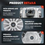 Primary Drive Clutch Fit for Polaris Ranger 500 570 570-4 570-6 Crew Full-Size 2015 2016 2017 2018 2019 2020 2021 2022 2023 1323255 with Spring & Weights