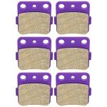 ECCPP Front+Rear Brake Pads Fits for Honda FourTrax 300 Sportrax 400 TRX400X for Yamaha Raptor 350 Raptor 660R FA84
