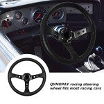 QYMOPAY Racing Steering Wheel with Horn Button