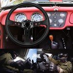 QYMOPAY Racing Steering Wheel with Horn Button
