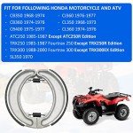 Rear Brake Shoes for Honda Fourtrax 300 TRX300 TRX300 1988-2000 TRX250 ATC250 CB350 CB360 CB400 CL350 CL360 CJ360 SL350