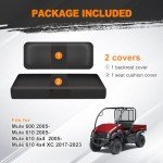 Kawasaki Mule Heavy Duty Waterproof Seat Cover Set