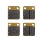 PRO BAT Rear Disc Brake Shoes Pads Chinese ATV Brake Pads Fit ATV Quad Dirt Pit Bike Go Kart Buggy 50cc 70cc 110cc, 4Pcs,Golden