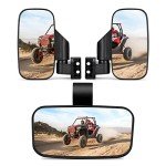 KEMIMOTO Adjustable Side & Center Mirrors for UTVs