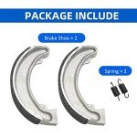 Rear Brake Shoes for Honda Fourtrax 300 TRX300 TRX300 1988-2000 TRX250 ATC250 CB350 CB360 CB400 CL350 CL360 CJ360 SL350