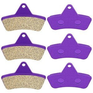 ECCPP Brake Pads Fits for Arctic Cat 250 300 400 500 650 Bearcat 454, FA271 Front+Rear Carbon Fiber Brake Pads