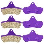 ECCPP Brake Pads Fits for Arctic Cat 250 300 400 500 650 Bearcat 454, FA271 Front+Rear Carbon Fiber Brake Pads