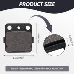 Cyleto rancher 420 Front Brake Pads for 2007-2015 Honda TRX 420 Fourtrax Rancher / 1999 2000 TRX400 Fourtrax / 2001-2008 TRX400 Sportrax ATV FA84