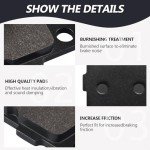 Cyleto rancher 420 Front Brake Pads for 2007-2015 Honda TRX 420 Fourtrax Rancher / 1999 2000 TRX400 Fourtrax / 2001-2008 TRX400 Sportrax ATV FA84