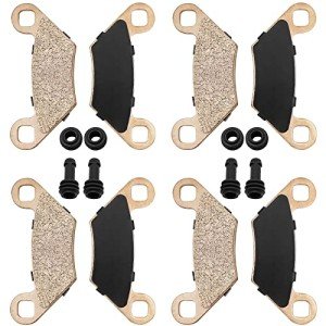 Front Rear Brake Pads Sintered & Boots for Polaris Sportsman 1000 Scrambler 1000 Sportsman X2/Touring/High Lifter 850/800/700/550/500 ATP 500/330