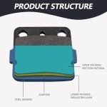 Cyleto rancher 420 Front Brake Pads for 2007-2015 Honda TRX 420 Fourtrax Rancher / 1999 2000 TRX400 Fourtrax / 2001-2008 TRX400 Sportrax ATV FA84