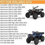 Front Rear Brake Pads Sintered & Boots for Polaris Sportsman 1000 Scrambler 1000 Sportsman X2/Touring/High Lifter 850/800/700/550/500 ATP 500/330