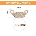 Front Rear Brake Pads Sintered & Boots for Polaris Sportsman 1000 Scrambler 1000 Sportsman X2/Touring/High Lifter 850/800/700/550/500 ATP 500/330