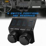 KEMIMOTO UTV Dash Cup Holder with Switch Panel