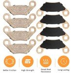 Front Rear Brake Pads Sintered & Boots for Polaris Sportsman 1000 Scrambler 1000 Sportsman X2/Touring/High Lifter 850/800/700/550/500 ATP 500/330