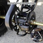 GOOFIT Rear Disc Brake Pad for 50cc 70cc 90cc 110cc 125cc ATV Go Kart Quad Bikes Dune Buggy 4 Wheeler