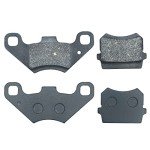 HOLATO Disc Brake Pads for 50cc 70cc 90cc 110cc 125cc Tao Tao ATA125D ATA125G SunL JCL DongFang Coolster Kandi Supermach Tank Kandi Kinroad Coleman ATV Quad 4 Wheeler Go Kart Cart Dune Buggy 2 Pair