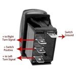 Green LED Universal Turn Signal Rocker Switch Kit