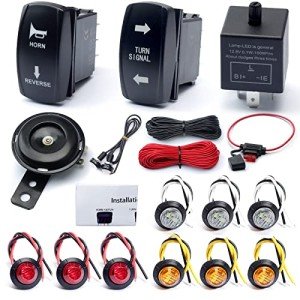 Universal ATV UTV Turn Signal Kit with Horn