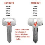 KeyPower Blank Keys for Polaris ATV and Ranger