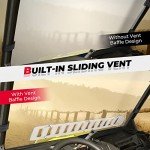 Kemimoto UTV Front Windshield for Can Am Defender