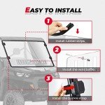 Kemimoto UTV Front Windshield for Can Am Defender