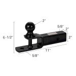Extreme Max 3-in-1 ATV Ball Mount with 2" Ball