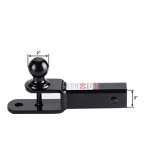 Towever 2" ATV Receiver Hitch with Ball Mount