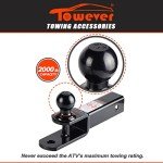 Towever 2" ATV Receiver Hitch with Ball Mount