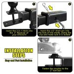 SKYMIRO 3-in-1 ATV UTV Hitch Mount Adapter