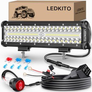 12" LED Light Bar Kit with Wiring Harness