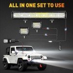 NAOEVO 20” LED Light Bar & 4” Pod Lights