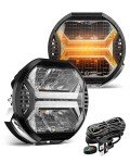 Amber LED Pod Off-Road Lights for ATV and Trucks